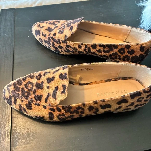 Dynamite Leopard Print Loafers - Picture 4 of 9
